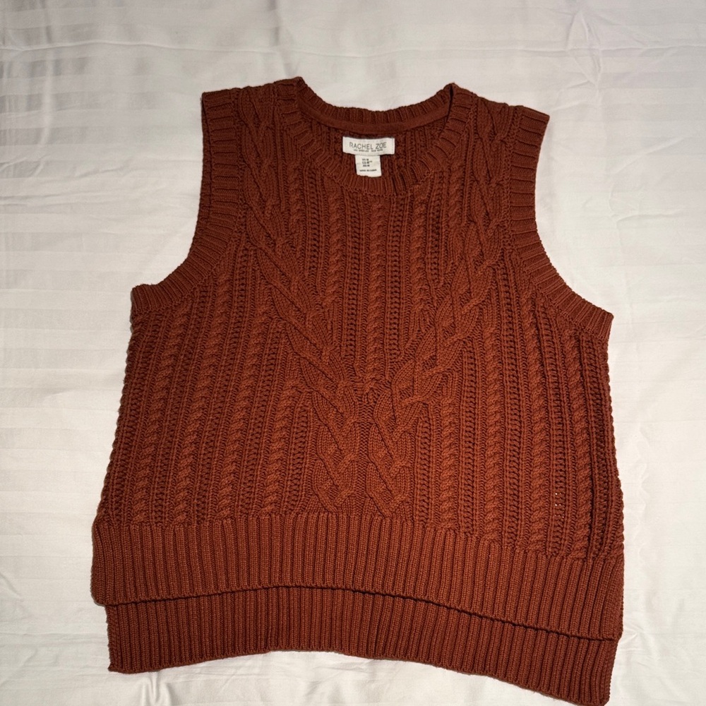 Rachel Zoe Terracotta Knit Sweater